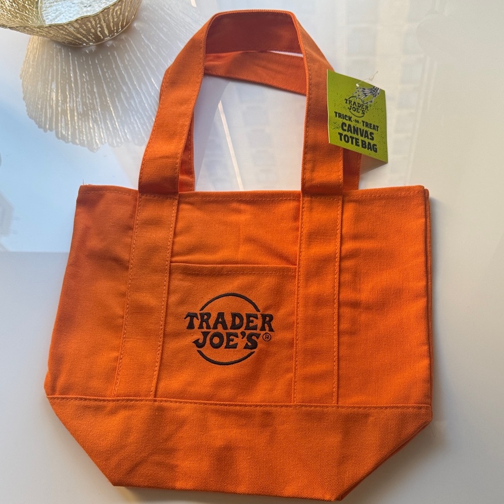 Trader Joe's Orange Tote Bag